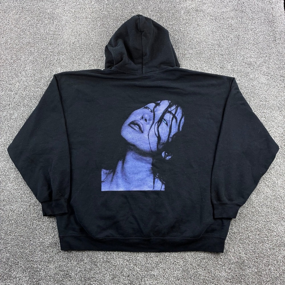 Noah Cyrus Hoodie Mens 2XL Black Graphic Tour Merch Music Sweatshirt - Picture 3 of 4